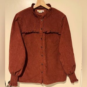BODEN, corduroy top, red oak, size 10- like new!